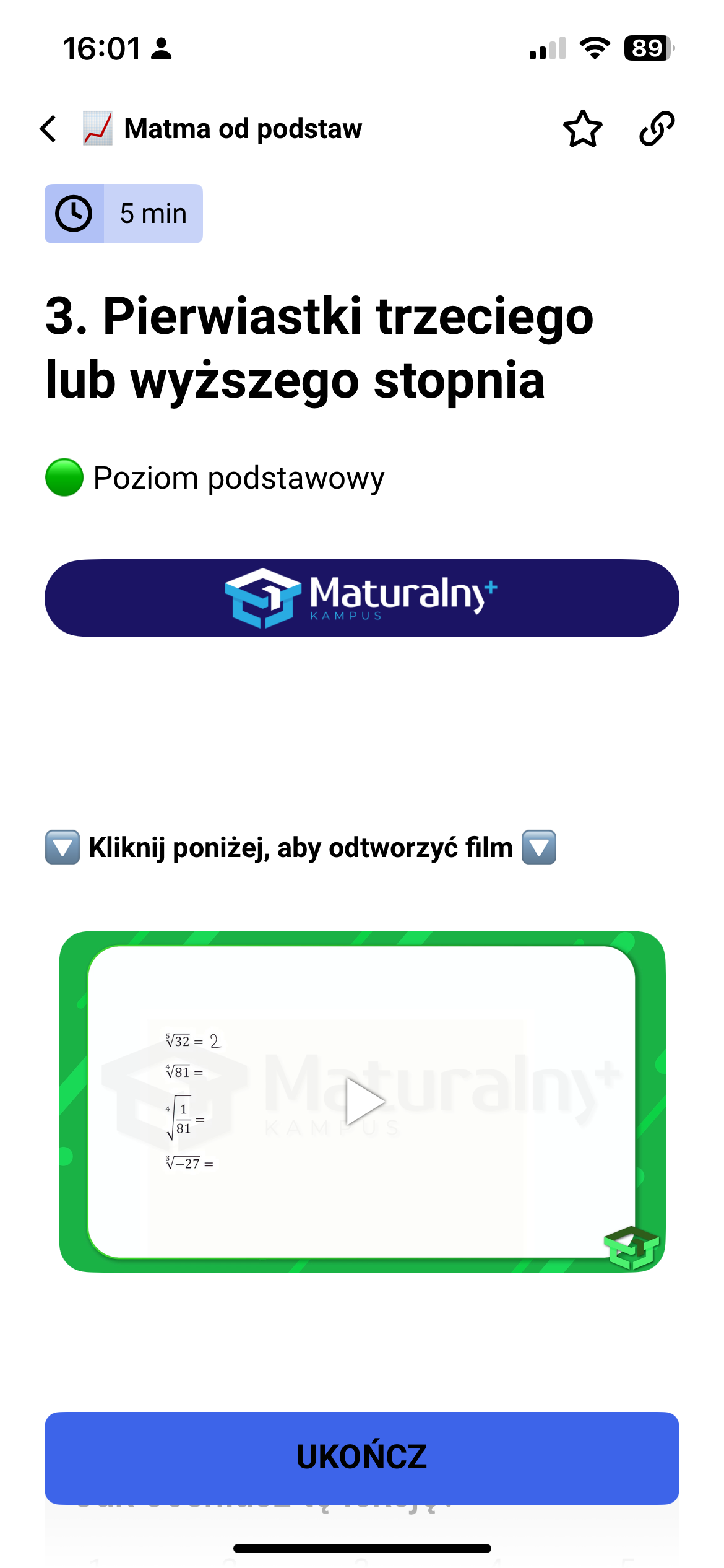 Film z matematyki