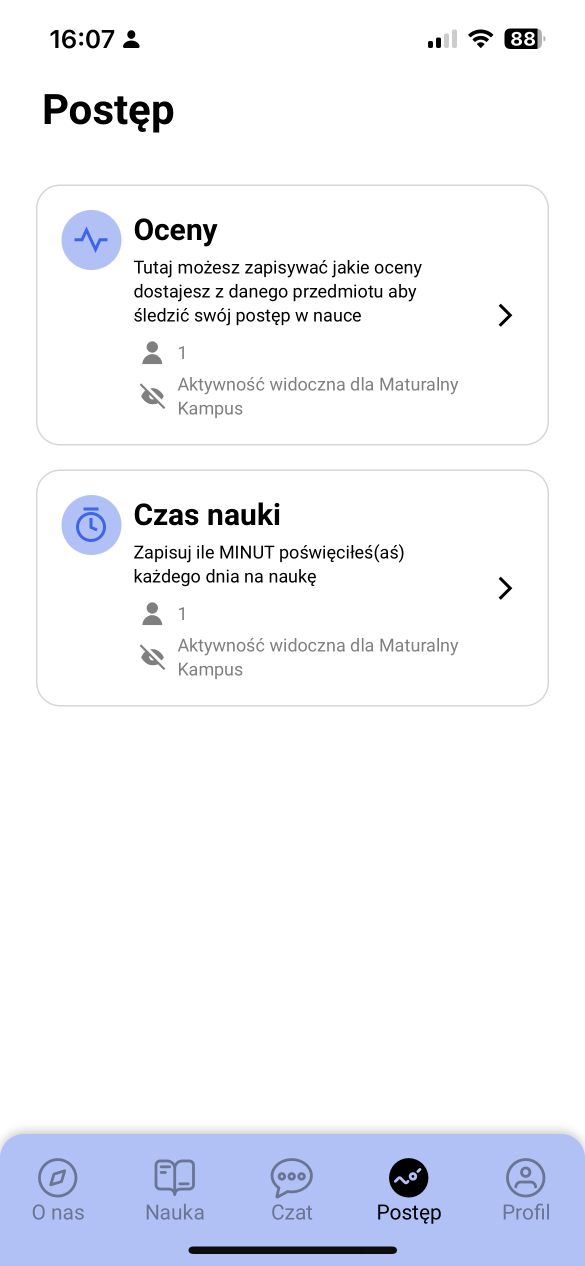 Monitoruj postępy